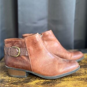 Brown Leather Ankle Boots